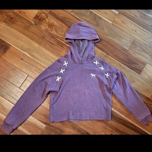 Victoria Secret Pink Cropped Hoodie